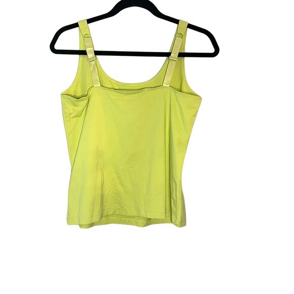 Chico's womens size 1 Medium/8 neon green adjustable tank top - Picture 2 of 5